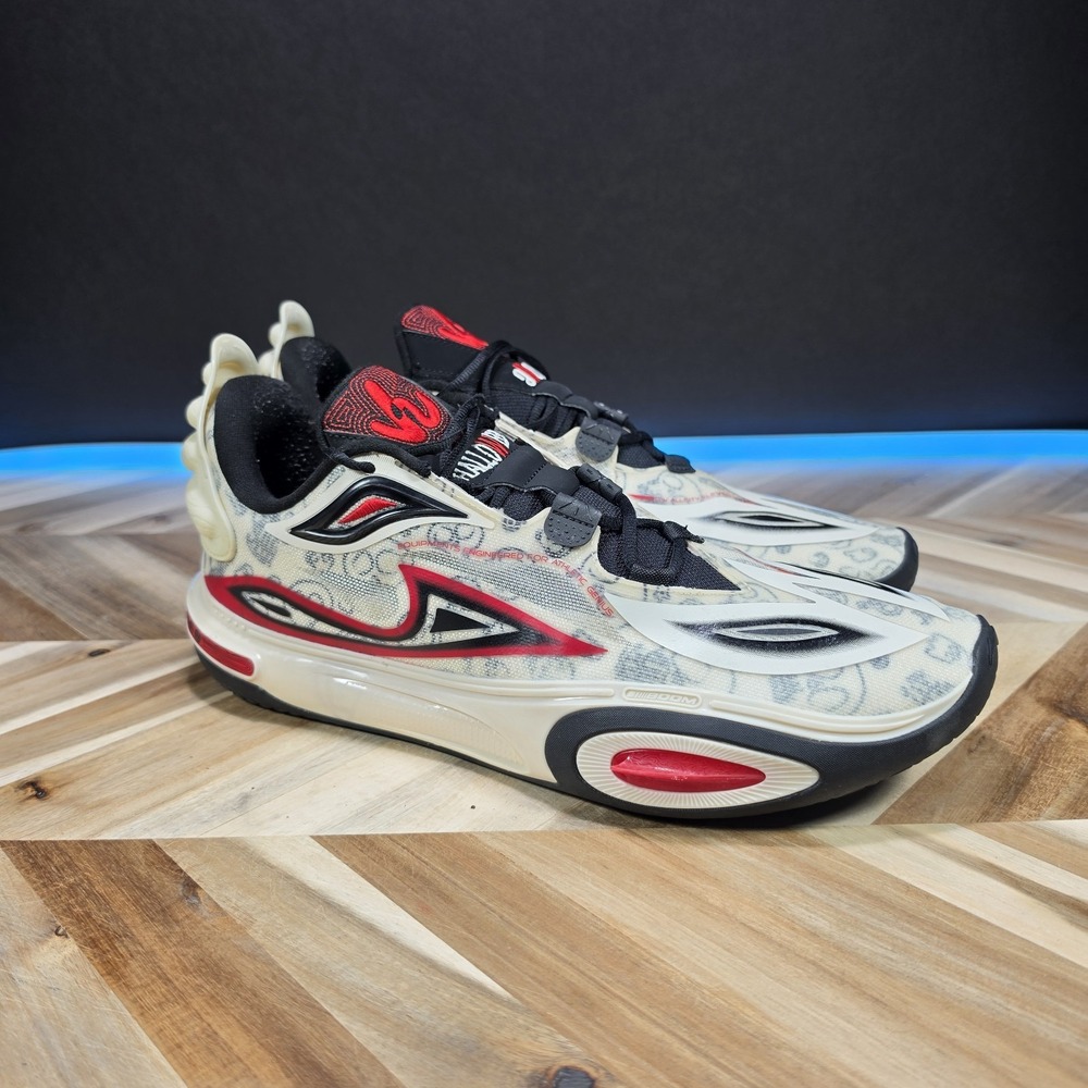 Li-Ning Wade All City 12 Men 14 ABAT093-1 White Red Halloween Basketball Shoes